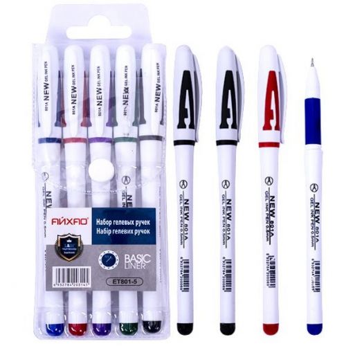 Набір ручок гелевих "Original" 5 кольорів