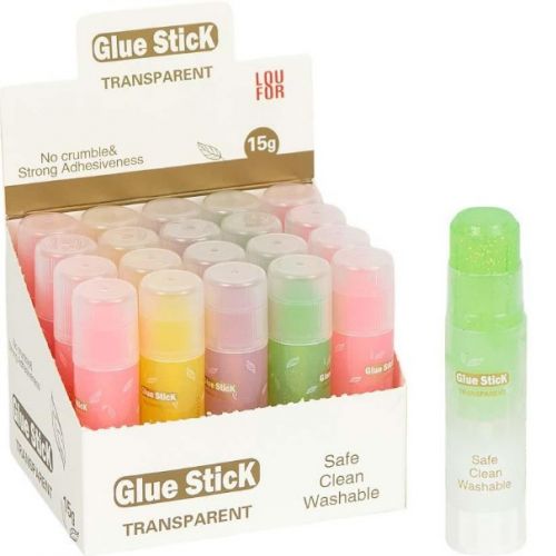 Клей-олівець 15 г, прозорий