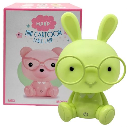 Нічник "Зайчик в окулярах" USB (ЗЕЛЕНИЙ)