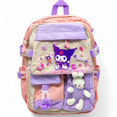 Рюкзак шкільний "САНРІО. КУРОМІ" 44х30х20 см (РОЖЕВИЙ)