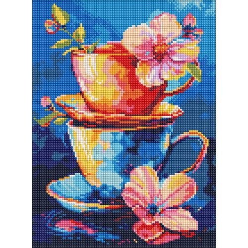 Набір з алмазною мозаїкою "Таємниця чаювання" 30x40см