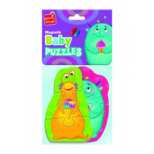 Мʼякі бебі пазли "Монстрики" (2 пазли)