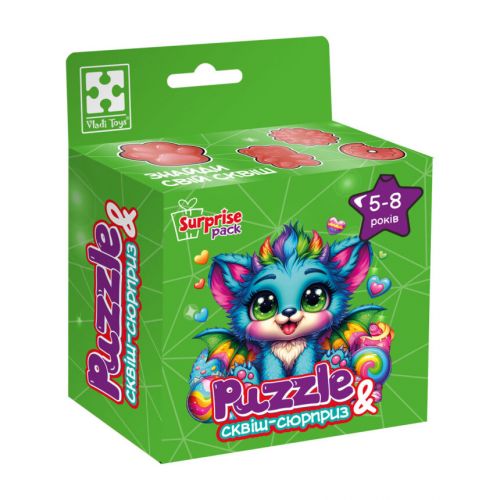 Гра розвиваюча пазли із сюрпризом "Бірюзовий дракончик"