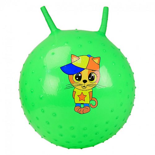 Мʼяч для фітнесу, ріжки з шипами, 45 см (Зелений) малюнок може відрізнятись