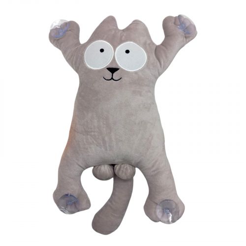 Мʼяка іграшка "Кіт Саймон" (32см) (СІРИЙ)