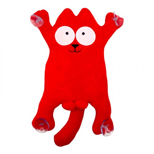 Мʼяка іграшка "Кіт Саймон" (28см) (ЧЕРВОНИЙ)