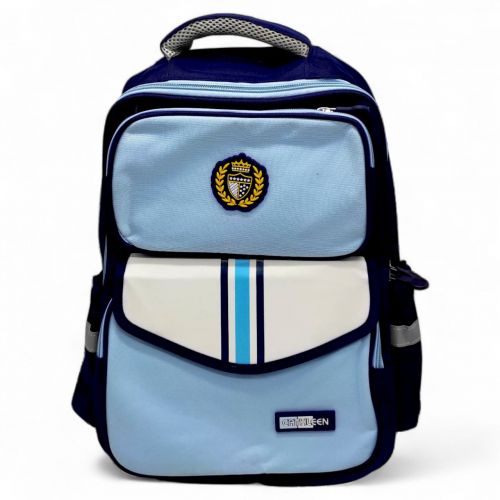 Рюкзак, розмір: 31х16х40 см (1 відділення, 4 кишені, на блискавці) БЛАКИТНИЙ