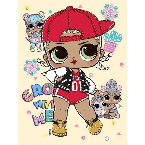 Набір з алмазною мозаїкою (вибірковою) "L.O.L. Surprise! SWAG" 15x20см