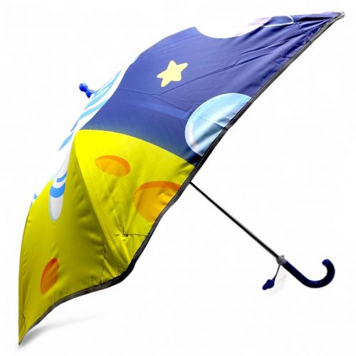 Парасолька тростина, поглиблений купол, світовідбиваючі смужки, свисток; висота - 66 см, діаметр купола - 77 см (СИНЯ)