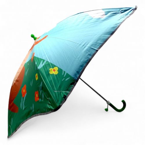 Парасолька тростина, поглиблений купол, світовідбиваючі смужки, свисток; висота - 66 см, діаметр купола - 77 см (ЗЕЛЕНА)