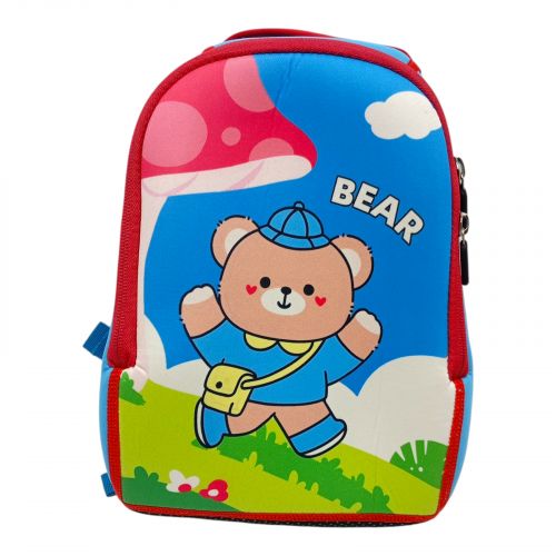 Рюкзак одне відділення, 26 см, в пакеті (БЛАКИТНИЙ)