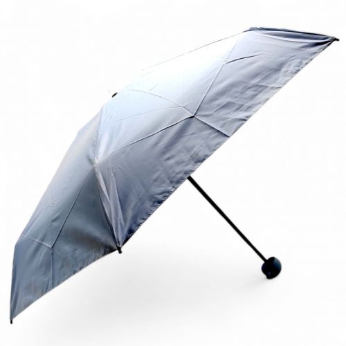 Парасолька механічна (висота - 53 см; діаметр купола - 82 см; довжина у складеному вигляді: 17 см) БЛАКИТНА