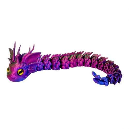 Іграшка рухлива 3D Королівський Дракон 32см (ФІОЛЕТОВИЙ ГРАДІЄНТ)