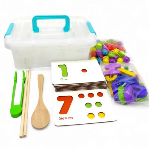 Деревʼяна іграшка (намистини картки) 20*15,5*7,7см