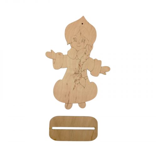 Деревʼяна Розмальовка. Снігуронька укр-ру