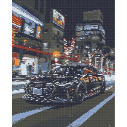 Алмазна мозаїка "Чорна ауді" 40х50 см