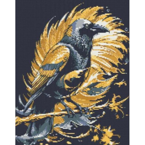 Алмазна мозаїка "Гордий ворон" 40х50 см