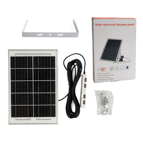 Зарядна станція (сонячна панель, 4 USB виходи, 600-800 mA/h)