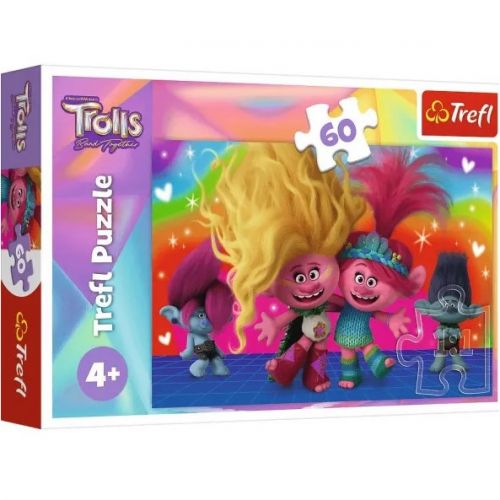 Пазли - (60 ел) - "Дружелюбні тролі"
