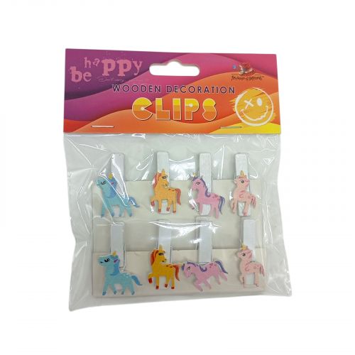 Деревʼяні декоративні затискачі, 8шт