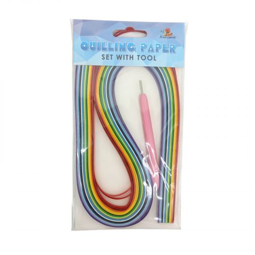 Набори паперу для квілінгу,150 аркушів,520х5мм,15кольорів