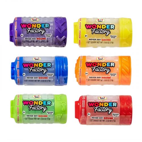 Незасихаюча маса для ліплення WONDER FACTORY - СВІТ КОЛЬОРУ І ФОРМИ (в асорт., Дисп.)