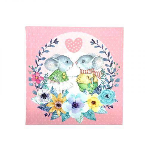 Скетчбук, 48 арк.,100х100 мм. (МИШЕНЯТА)