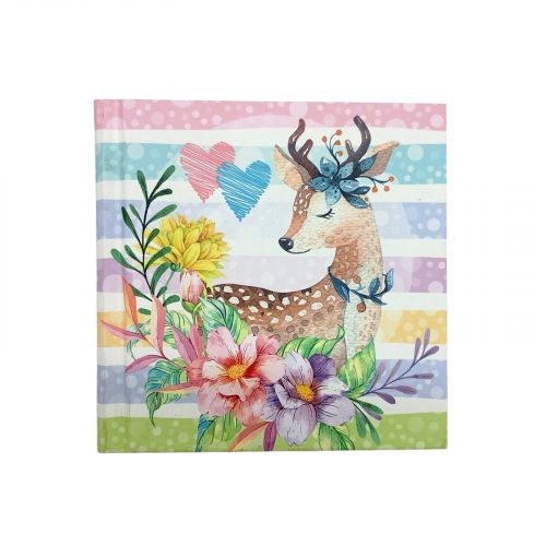 Скетчбук, 48 арк.,100х100 мм. (ОЛЕНЯ)