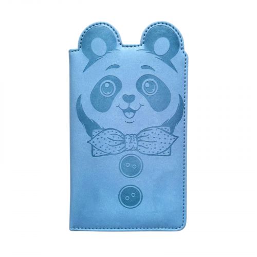 Блокнот,Кожзам,А6, 64аркуші (ПАНДА З БАНТОМ)