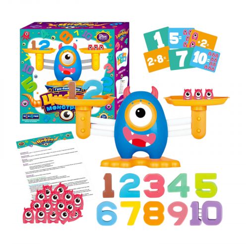 Балансир "Цифро Монстрики", 3 рівні складності, в коробці