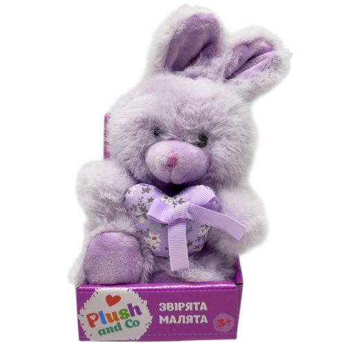 М'яка іграшка "Plush and Co. ЗАЙЧИК" (БУЗКОВИЙ) 16 см з вушками