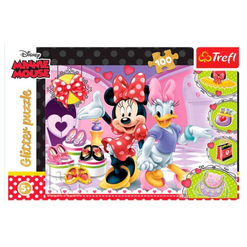 Пазли - 100 ел, Глітерні - "Міні" Дісней: Міні Маус",