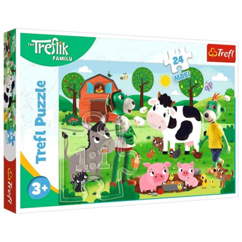 Пазли MAXI "Сім'я трефлів" 24 елм