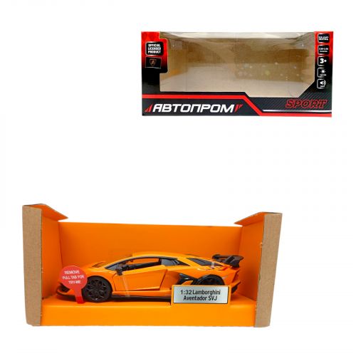Машина мет. Lamborghini Aventador SVJ, батарейки, світ.,звук, відкр. двері