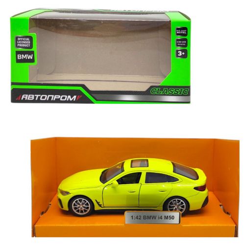 Машинка металева "АВТОПРОМ. 1:43 BMW I4 M50" (САЛАТОВА)