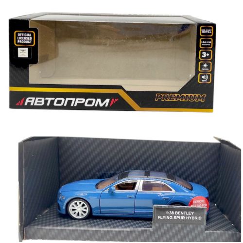 Машинка металева "АВТОПРОМ. 1:38 Bentley Flying Spur Hybrid" (СИНЯ)