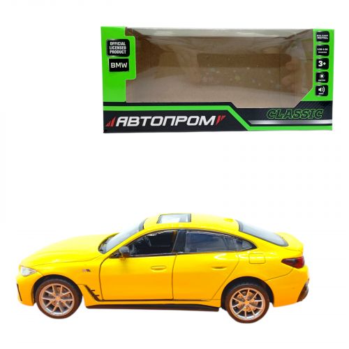 АВТОПРОМ 1:34 BMW i4 M50 (ЖОВТА)