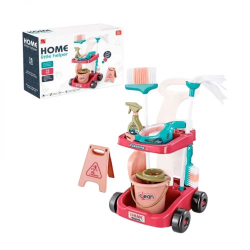 Візок для прибирання з відром,пилососом та аксес.батар.кор.48*14*35 см.