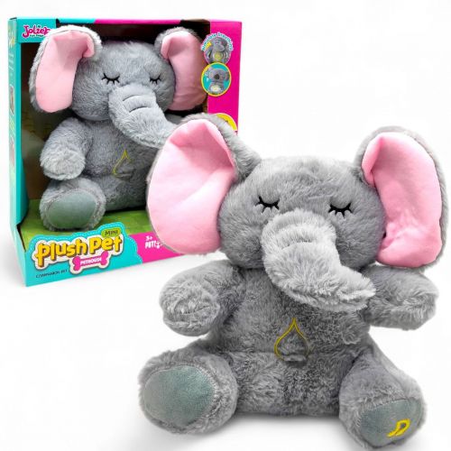 М;яка іграшка-Нічник (СЛОНИК) коробка 29х31х17 см