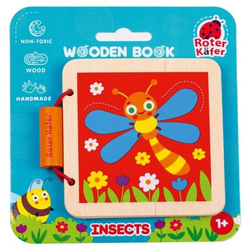 Деревʼяна іграшка "Деревʼяна книга. Комахи"