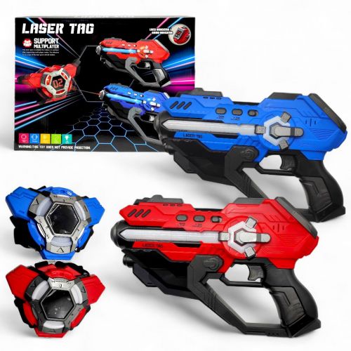 Пістолети з мішенями (2 пістолети, 2 мішені, підсвічування, звук, вібрація) в коробці 40,5х7х32 см