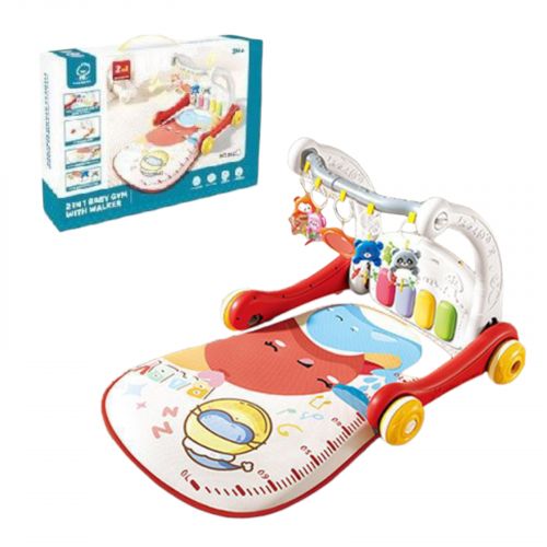 Каталка ігр.центр Перші кроки 2в1 з килимком батар.муз.світ.кор.53*13*37 см.