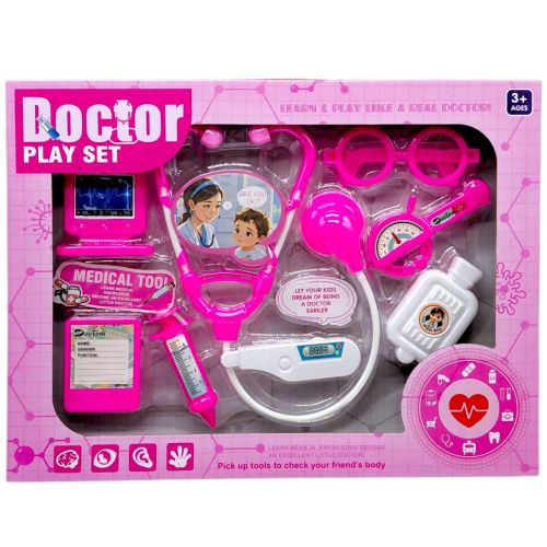 Набір лікаря в коробці (РОЖЕВИЙ)