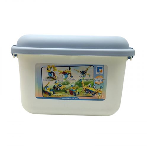 Конструктор на радіокеруванні 361 деталь, автоматичний рух, колесо вільного ходу, рух вперед-назад, акумулятор 3.7 V, пульт керування, в боксі