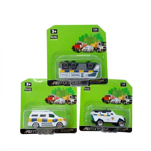 Машина мет. АВТОПРОМ планшет 15,5*11,5*4см. мікс видів