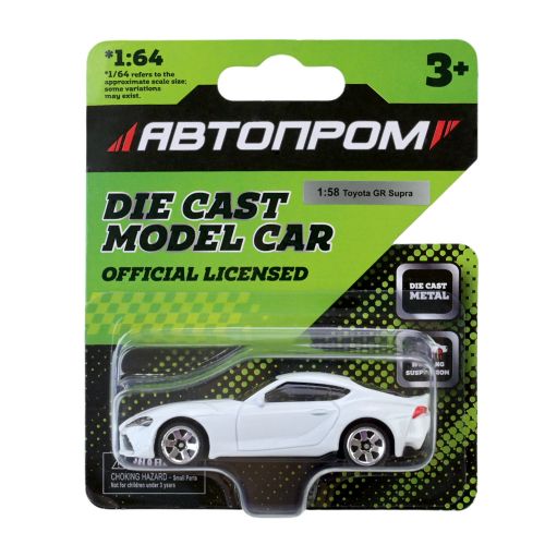 Машина металева, 1:64, мікс моделей, на планшетці 10*3,5*12 см