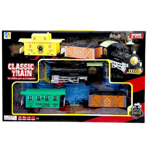 Залізниця (звук, підсвічування, 2 вагони, в коробці 41,5х6х27,5 см)