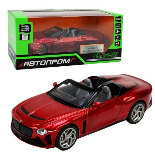 МАШИНА АВТОПРОМ (68741)1:32 Bentley Bacalar (РУБІНОВА)