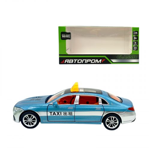 МАШИНА 1:32 Mercedes Benz E300L (TAXI) (БЛАКИТНА)