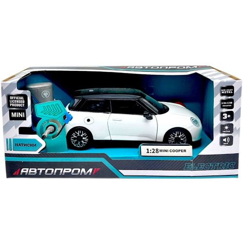 МАШИНА АВТОПРОМ (металева) 1:36 MINI COOPER (БІЛИЙ)